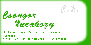 csongor murakozy business card